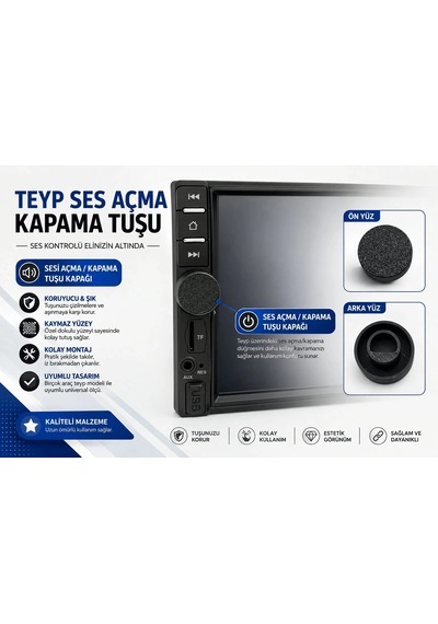 Universal Teyp Düğmesi - Bir Çok Double Teyp İçin Ses Açma Kapama Düğmesi , Teyp Ses Tuşu