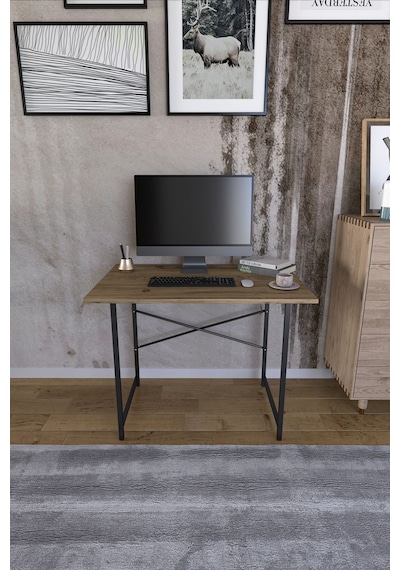 Metal Ayaklı Çalışma Masası Ofis Masası Atlantik Çam 60 x 90 CM Atlantik Çam Metal Ayaklı Çalışma Masası Ofis Masası Atlantik Çam 60 x 90 CM Atlantik Çam