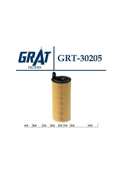 GRAT 30205 Yağ Filtresi Bmw 1 D Bmw 3 D Bmw 5 Bmw X3 Bmw X5 116D 120D 520D