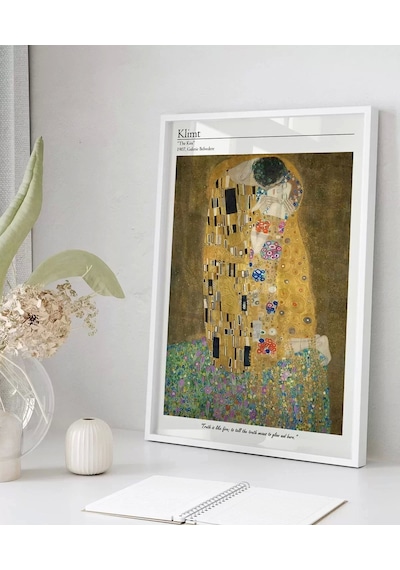 Çerçevesiz Poster Gustav Klimt Öpücük 1