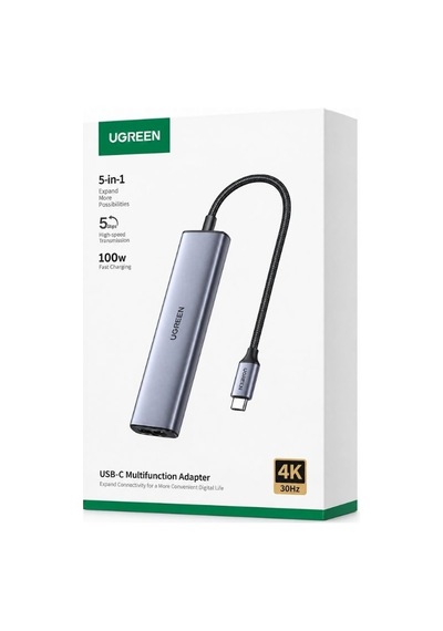 Cm478 5-in-1 Type-c Çok Fonksiyonlu Adaptör 4k Hdmı 100w Pd