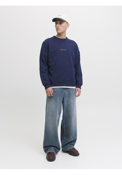 Jack & Jones Erkek Gögüs Nakis Islemeli Sweat - Norrebro - 12282893 Ocean Cavern