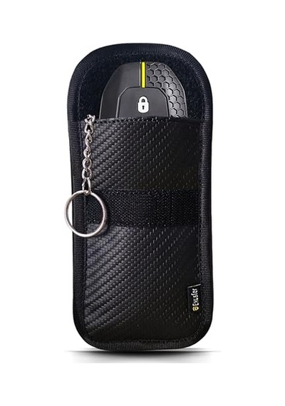 Keyless Go Koruma Araba Anahtarı Kılıfı Karbon Tasarım Rfıd Engelleyici Faraday Çanta Röle Saldırılarına Karşı Kablosuz Anahtar Koruması Araç Hırsızlık Koruması
