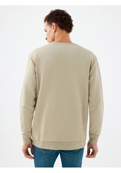 Regular Fit Erkek Sweatshirt Yeşil