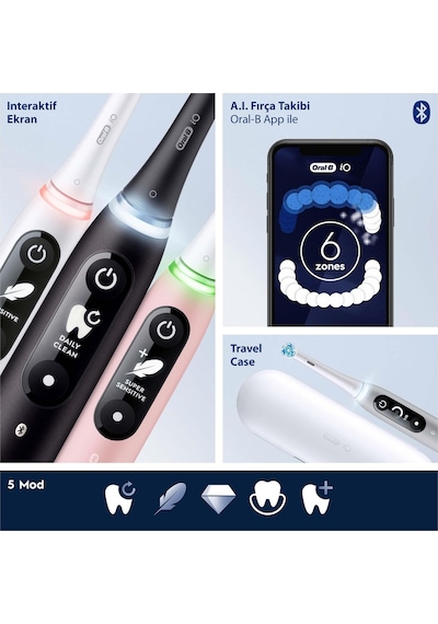 Oral-B iO 6 Şarjlı Diş Fırçası Siyah