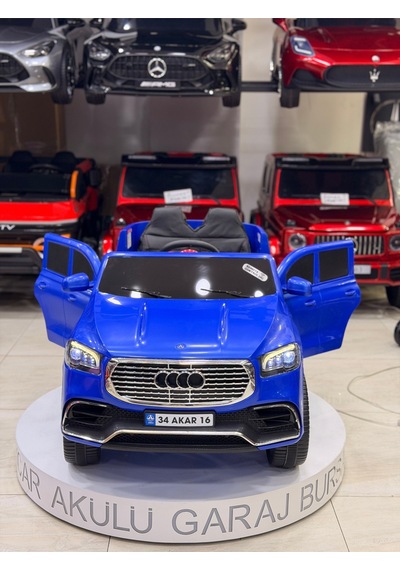 Audi Akülü Araba 0-6 Yaş Özel Plaka Hediye Lacivert