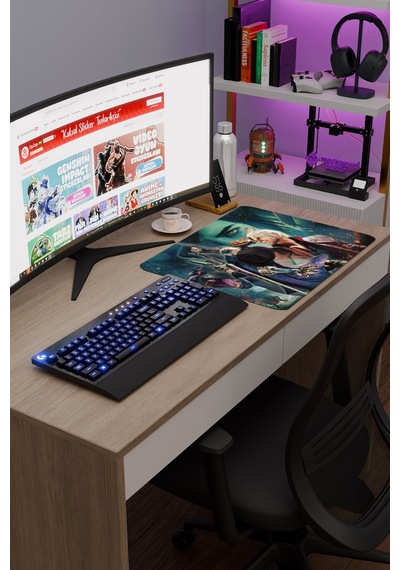 Devil May Cry Kaymaz Dikişli Kauçuk Oyuncu Mousepad V1 - 48x40 Xl Gaming Mouse Pad Fare Altlığı