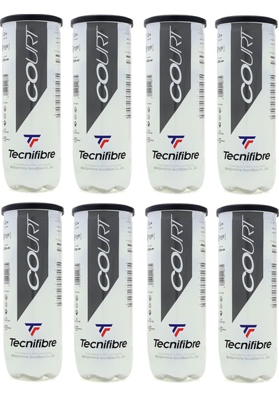 Tecnifibre Court 3'lü 8 Kutu Tenis Topu