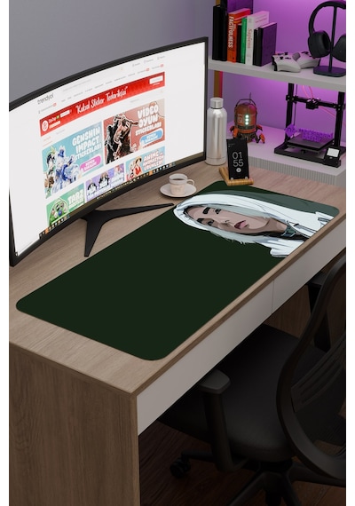 Alice İn Borderland V3 90x40 Xxl Gaming Kauçuk Kaymaz Taban Mouse Pad Fare Altlığı