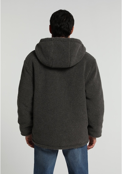 Colin's Colins Çift Taraflı Dış Taraf Teddy Regular Fit Kapüşonlu Fermuarlı Astarlı Erkek Antrasit Mont Cl1082381 Q1.v1 Ant