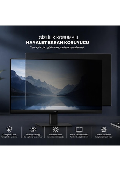 Dell Pro E2425hsm 23.8 İnç İle Uyumlu Hayalet Ekran Koruyucu, Yandan Görünmeyen Anti-spy