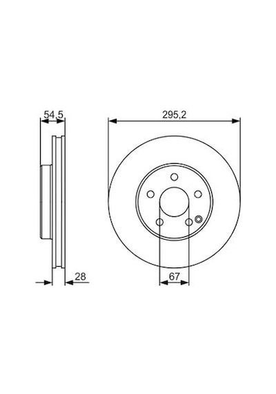 Mercedes E Serisi 211 E220cdı 2.1 2002-2009 Bosch Ön Disk 295mm Takım