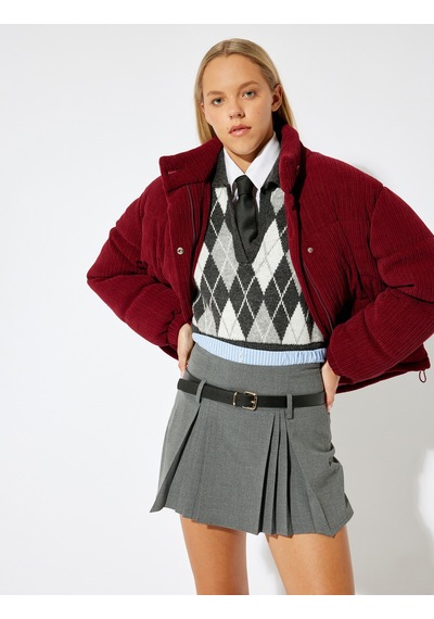 Koton Kadife Şişme Mont Oversize Kapitoneli Düğmeli Cep Detaylı Dik Yaka Bordo 5wal20141ıw Bordo Koton Kadife Şişme Mont Oversize Kapitoneli Düğmeli Cep Detaylı Dik Yaka Bordo 5wal20141ıw Bordo