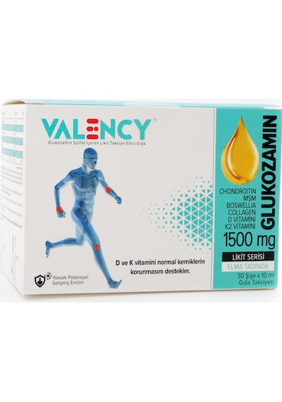 Valency Glukozamin Likit Complex Collagen Takviye Edici Gıda 30 x 10 ML