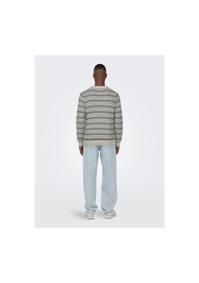 Only & Sons Strick Kazak Onsmusa Kazak Silver Lining