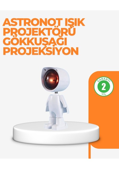 Northcity Usb Şarjlı Taşınabilir Gün Batımı Projektör Lambası - Astronot Temalı Led Projektör