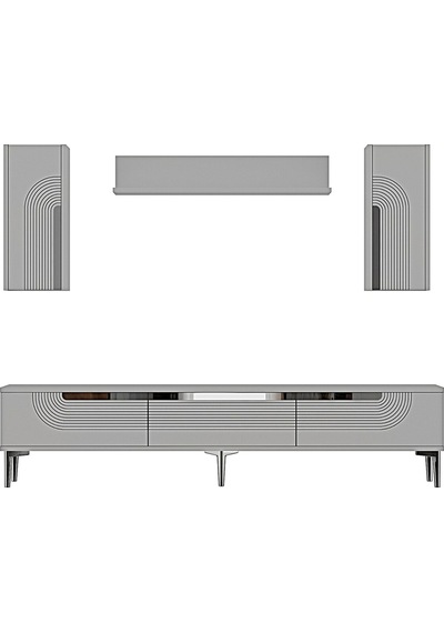 Tvr1803bs - Meyra Tvr180 Ünitesi Takım Beyaz-sılver 180cm Beyaz-sılver