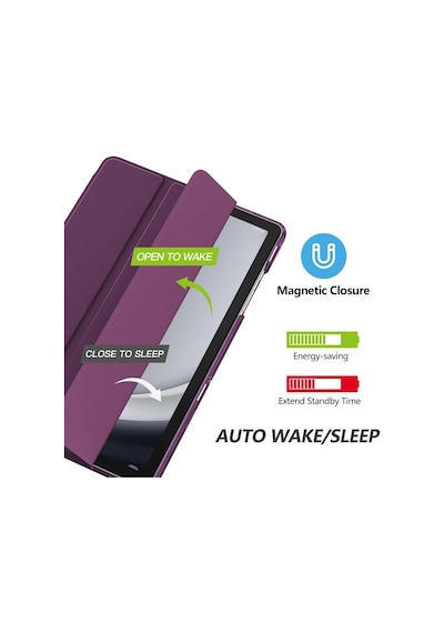 Samsung Galaxy Uyumlu Tab A9 Plus X210 X213 X215 X217 Kılıf New Pu Deri Smart Standlı Case Uyku Modlu