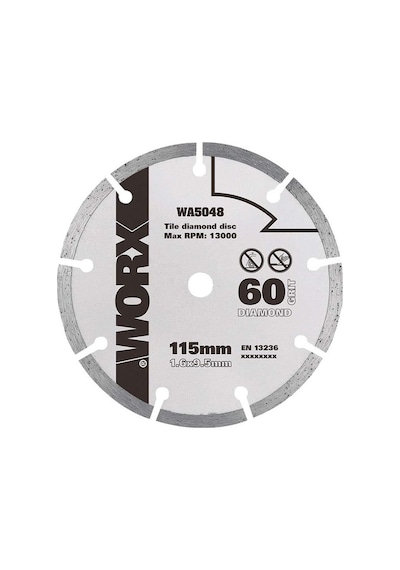 Worx Wa5048 115X9.5Mm Fayans. Seramik. Mermer Kesme Soketli Elmas