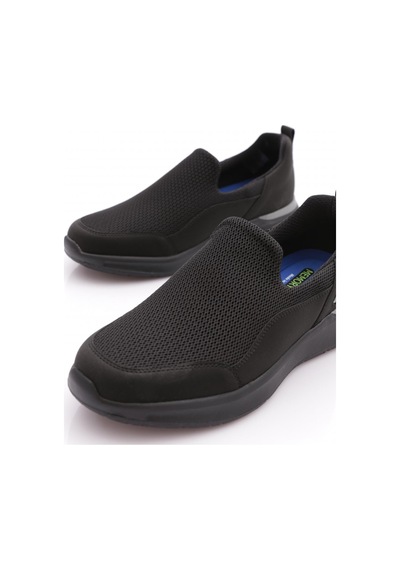 King Paolo H1255 Erkek Walk Slip Krakers Spor Ayakkabı Siyah