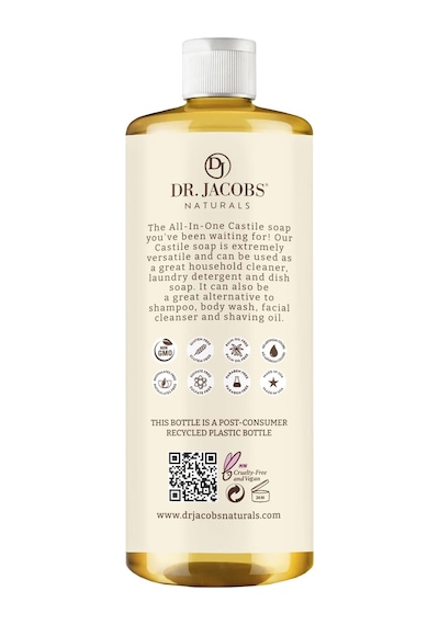 Dr. Jacobs Naturals Badem Özlü Çok Amaçlı Bitkisel Kastil Sabun 946ml