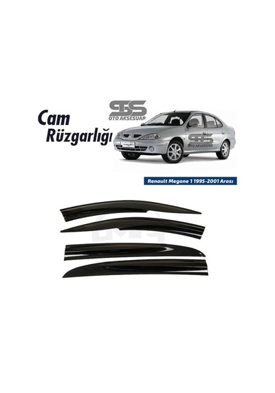 Cam Rüzgarlığı Renault Megane 1 1995-2001 Arası Mügen Tip Piano Blackk