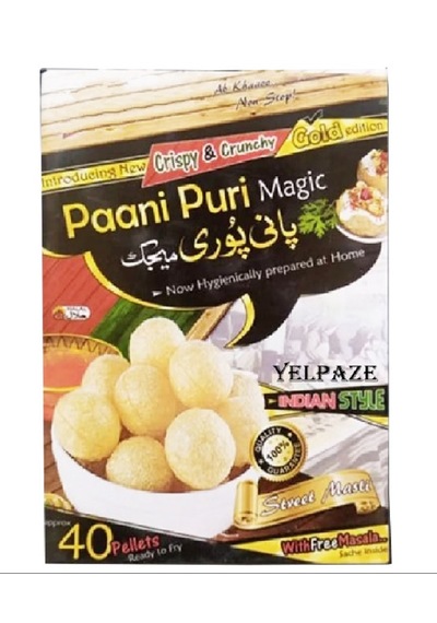 Yelpaze Hint Pani Puri Golgappa Çıtır Hamur Topları 150 G