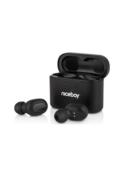 Niceboy Hıve Podsie 3 Siyah Kablosuz Bluetooth 5.1 35 Saat Pil Ömürlü Kulaklık