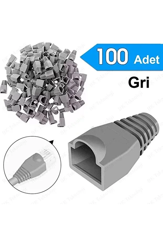 4 İn 1 Set4 100 Adet Cat5/6 8p8c Jak + Kablo Soyucu + Rj45 Rj11 Test Cihazı + 100 Adet Cover Kılıf Network Set