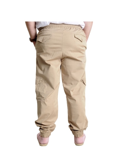 Mode Xl Büyük Beden Erkek Keten Kargo Jogger Valencia 21911 Bej Bej