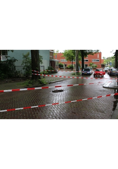 Emniyet Şeridi Kırmızı-Beyaz 500 mt, İkaz Bandı, Güvenlik Şeridi-408