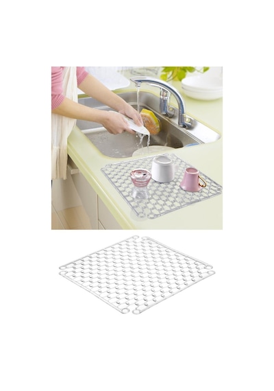 Lavabo Ve Buzluk Matı, Kaydırmaz Lavabo Kurutma Halısı 33x33 Cm