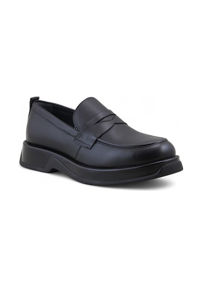 Fosco 3225 Hakiki Deri Loafer Erkek Ayakkabı Siyah