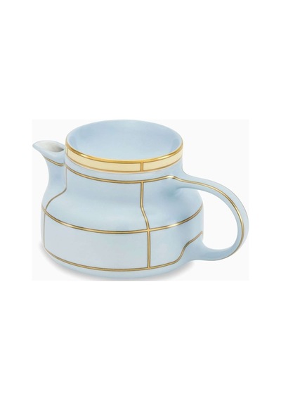 Retro Tarzda Colonna Çaydanlık Porselen 770ml Şık Altın Detaylı Çok Renkli