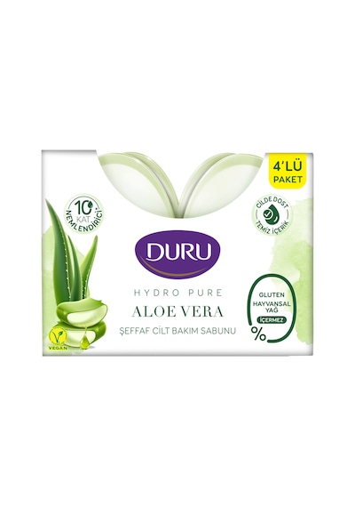 Duru Hydropure Aloevera Bakım Sabunu 4 X 135 G 3 Adet