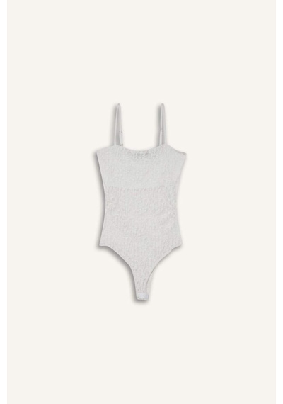 Defacto Coool Fitted Dantel Bodysuit F7895ax25hswt32 Beyaz