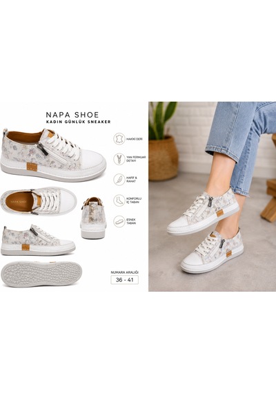 N Napa Shoe Np.8260f.gümüş Deri Ayakkabı