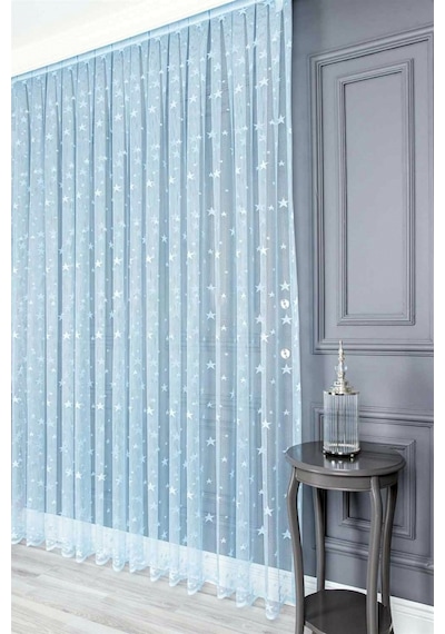 Evdepo Home Kullanıma Hazır Örme Tül Perde (541991523)