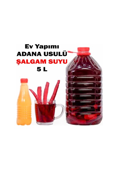 Organik Ev Yapımı Adana Usulü Şalgam Suyu 5 L