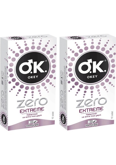 Okey Zero Extreme Prezervatif 10'lu x 2