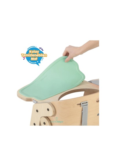 Mychair Katlanır Mama Sandalyesi All-ın-one Mint Rengi Foldable Highchair All-ın-one Mint Colour