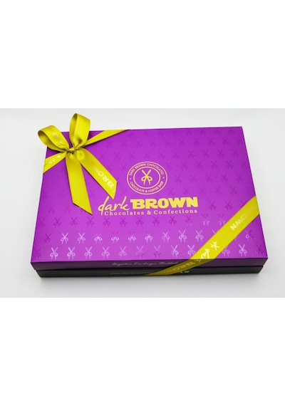 Dark Brown Nikahımıza Hoşgeldiniz Çikolatası Sargılı Dolgulu 48 Adet