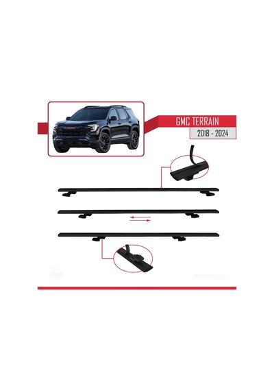 Gmc Terrain 2018-2024 Arası İle Uyumlu Basıc Model Ara Atkı Tavan