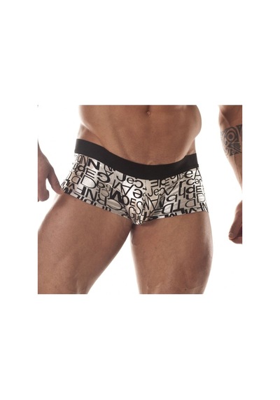 Don Moris Desenli Erkek Mini Boxer Beyaz