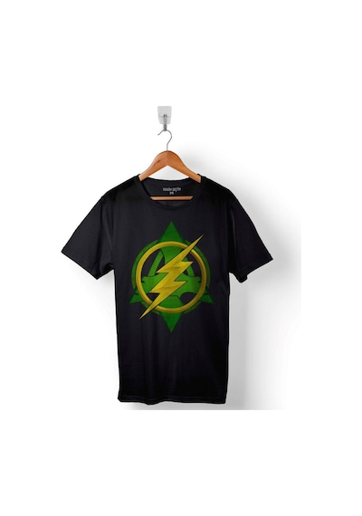 Arrow Vs Ve Flash Logo Baskılı Tişört Unisex T-shirt 001