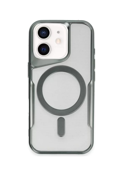 Newface Apple İphone 11 Kılıf Boyi Magsafe Silikon Kapak - Yeşil