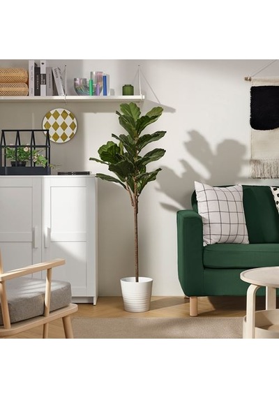 Ikea Fejka Yapay Bitki, Yeşil, 19 Cm, İç/dış Mekan Pandora Kauçuğu Bitkisi