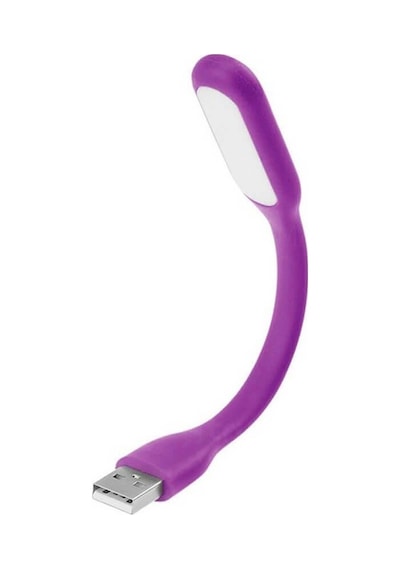 Koodmax Taşınabilir Usb Led Lamba Işık Laptop Kitap Okuma Klavye Aydınlatma - 17cm - Mor