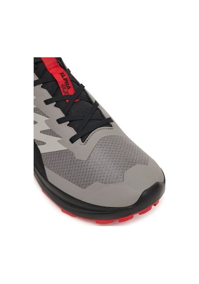 Salomon Alphaglıde Cloudburst/black/fiery Red Erk Patika Koşusu Ayakkabısı L48000800 Gri