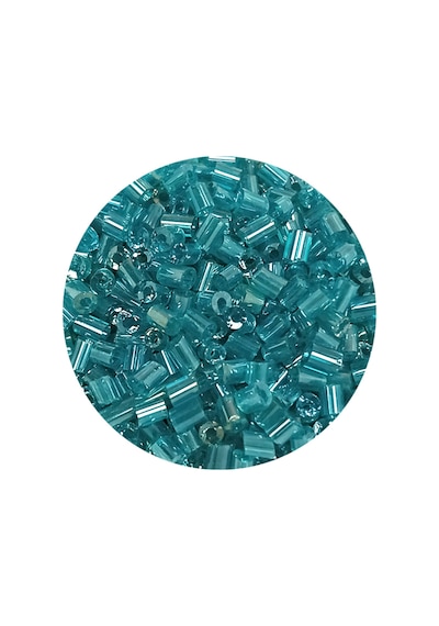 Kesme Cam Boncuk 2mm - 20 Gram - Şeffaf Turkuaz -bnc316